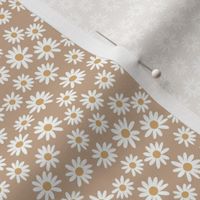 TINY daisy fabric - fall 2020 camel 