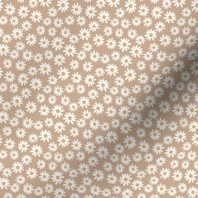 TINY daisy fabric - fall 2020 camel 