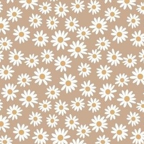 SMALL daisy fabric - fall 2020 camel 