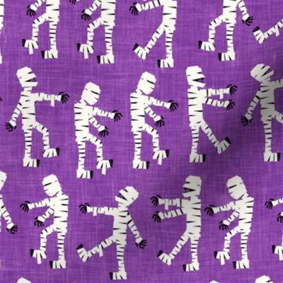 mummies walking - Mummy halloween -  purple - LAD20