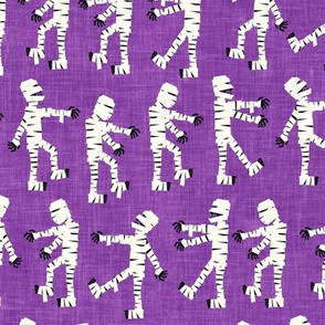 mummies walking - Mummy halloween -  purple - LAD20