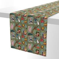 Christmas Story Fabric_Mint Chocolate