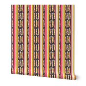 feathers in stripes // boho tribal southwest design