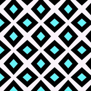 Turquoise Geometry: Coordinate 11 - Mod Trellis - SMALL 