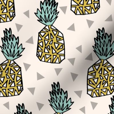 pineapple // pineapples sweet summer fruits tropical pineapple sweet geo geomtric tropical design