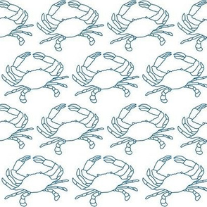 medium crabs with navy outline