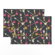 arrows // tribal southwest tribal design scattered arrows illustration pattern