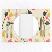 arrows scattered // cream southwest girly trendy tribal print for girls decor