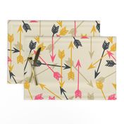 arrows scattered // cream southwest girly trendy tribal print for girls decor