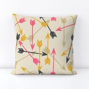 arrows scattered // cream southwest girly trendy tribal print for girls decor