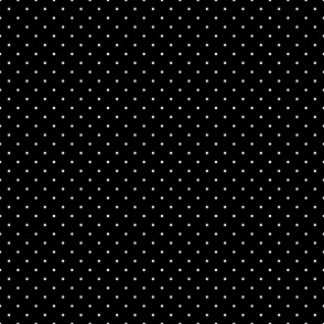 White Polka Dots on Black