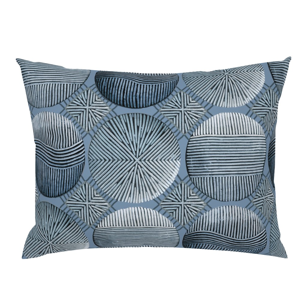 Tribal Shields - Blue - Design 1016593 - Bedroom Wallpaper