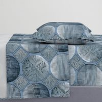 Tribal Shields - Blue - Design 1016593 - Bedroom Wallpaper