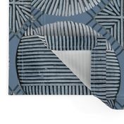 Tribal Shields - Blue - Design 1016593 - Bedroom Wallpaper