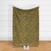 black and  yellow dots // black and yellow cheetah spots spot inky dots