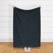 blue and black dots // inky spots dots fabric