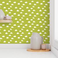 clouds // celery green cool scandi gender neutral clouds