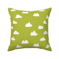 clouds // celery green cool scandi gender neutral clouds