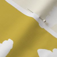 clouds // mustard cool gender neutral mustard yellow cloud design for baby