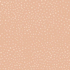 Little cheetah baby animal print minimal small speckles and spots abstract wild cat fur white on light peach