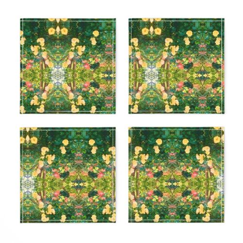  quiet rose garden orange yellow green trending  table runner tablecloth napkins placemats dining table runner tablecloth napkin placemat dining pillow duvet cover throw blanket curtain drape upholstery cushion duvet cover wallpaper fabric living decor