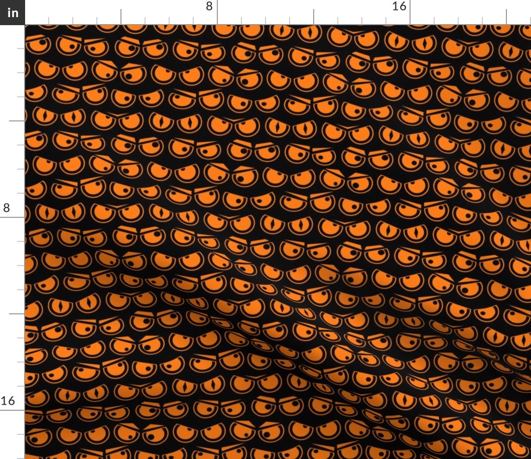  Spooky Halloween Creatures Eyeballs Orange