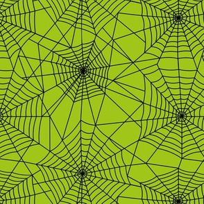 Spiderwebs - Green and Black