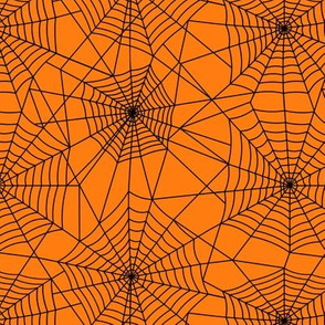 Spiderwebs - Orange and Black