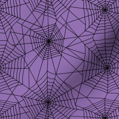 Spiderwebs - Purple and Black