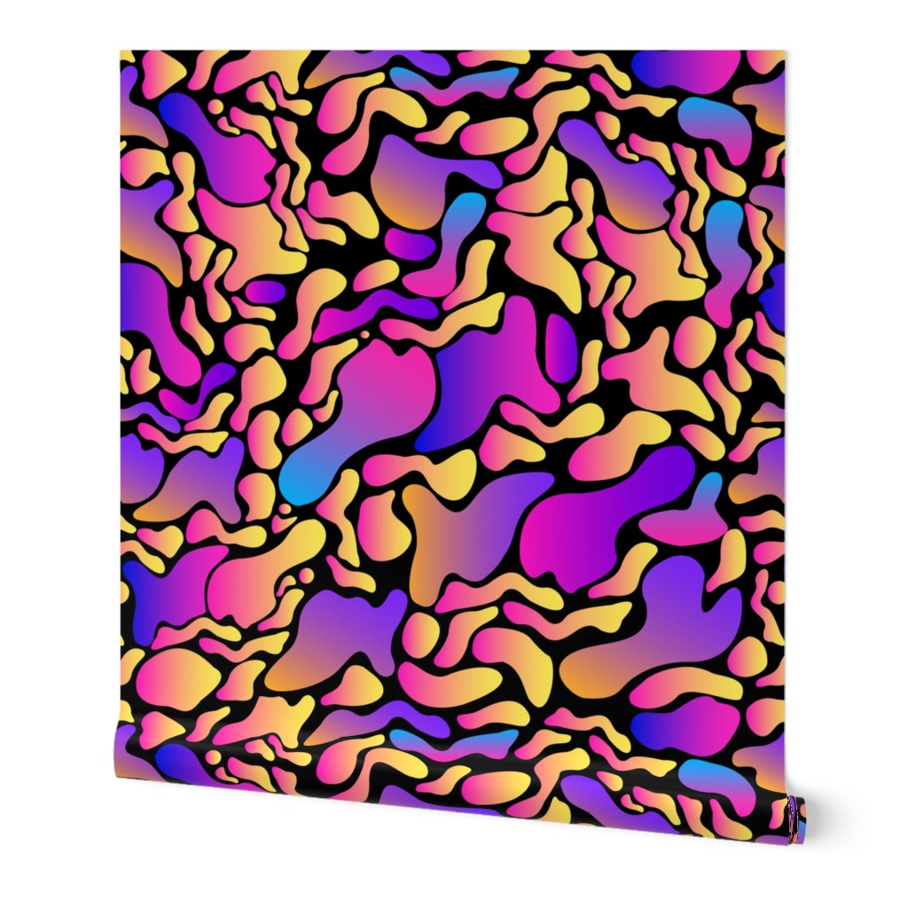 Bright psychedelic abstract spots