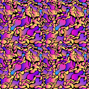 Bright psychedelic abstract spots