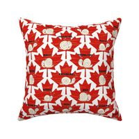 Silly  Canadian  Snails -- Canada Maple Leaf, Canada Flag