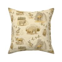 Canadian Wildlife Toile