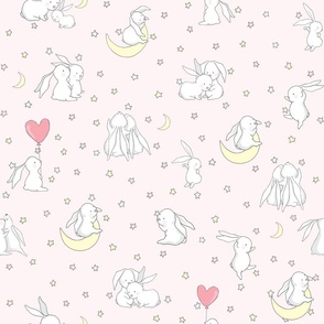 Good Night Bunnies Pink