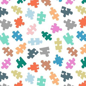 puzzle pieces - pastel