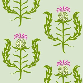 thistle - light green