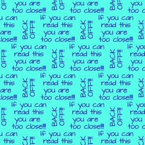 if you can read this blue on aqua