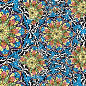 Colourful mandala,boho pattern 