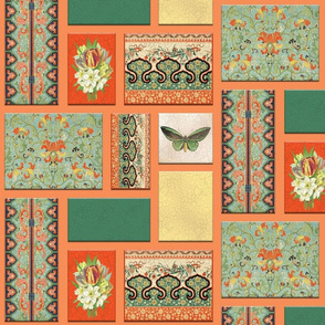 CHINOISERIE FLORAL (ORANGE)