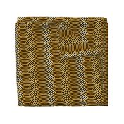 Gold Tiger Waves - Black Golden Yellow Brown - Middle Scale