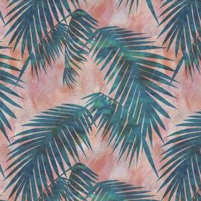 Hampton Palms green pink MINI