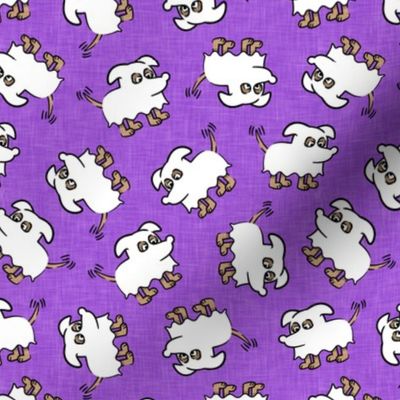 ghost dog - purple - halloween dogs - ghost - LAD20