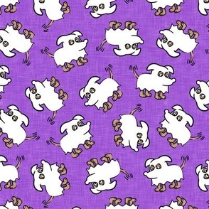 ghost dog - purple - halloween dogs - ghost - LAD20