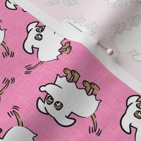 ghost dog - pink - halloween dogs - ghost - LAD20