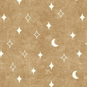 moon and stars - golden ecru - LAD20