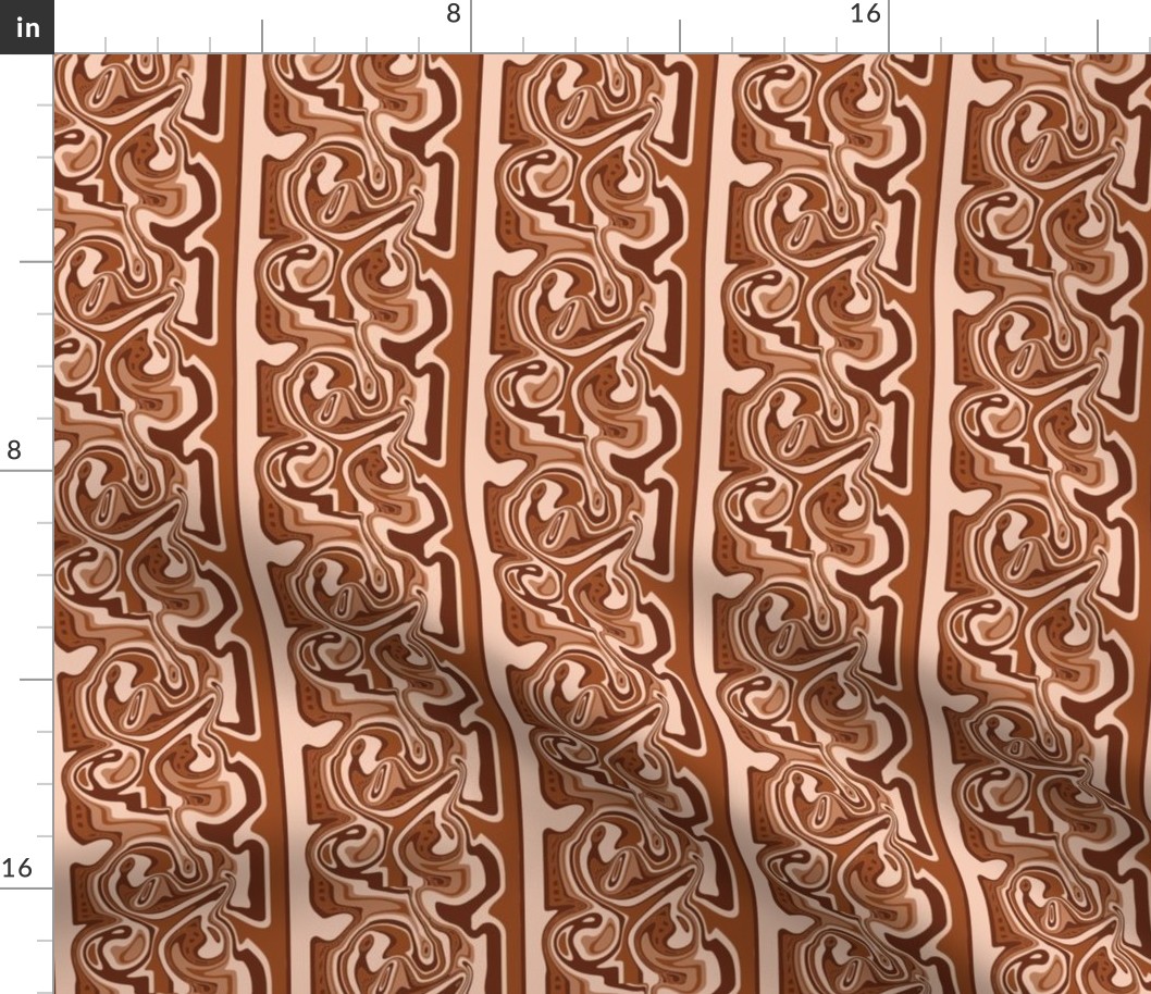 Fishy Stripes in Monochromatic Brown
