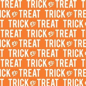 Trick or Treat - orange - halloween - LAD20