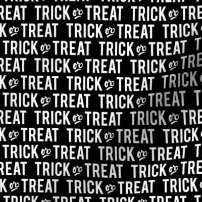 Trick or Treat - b&w - halloween - LAD20