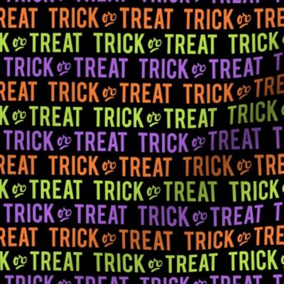 Trick or Treat - multi w/ purple - halloween - LAD20