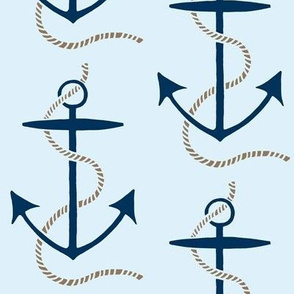 anchor - light blue - large scale